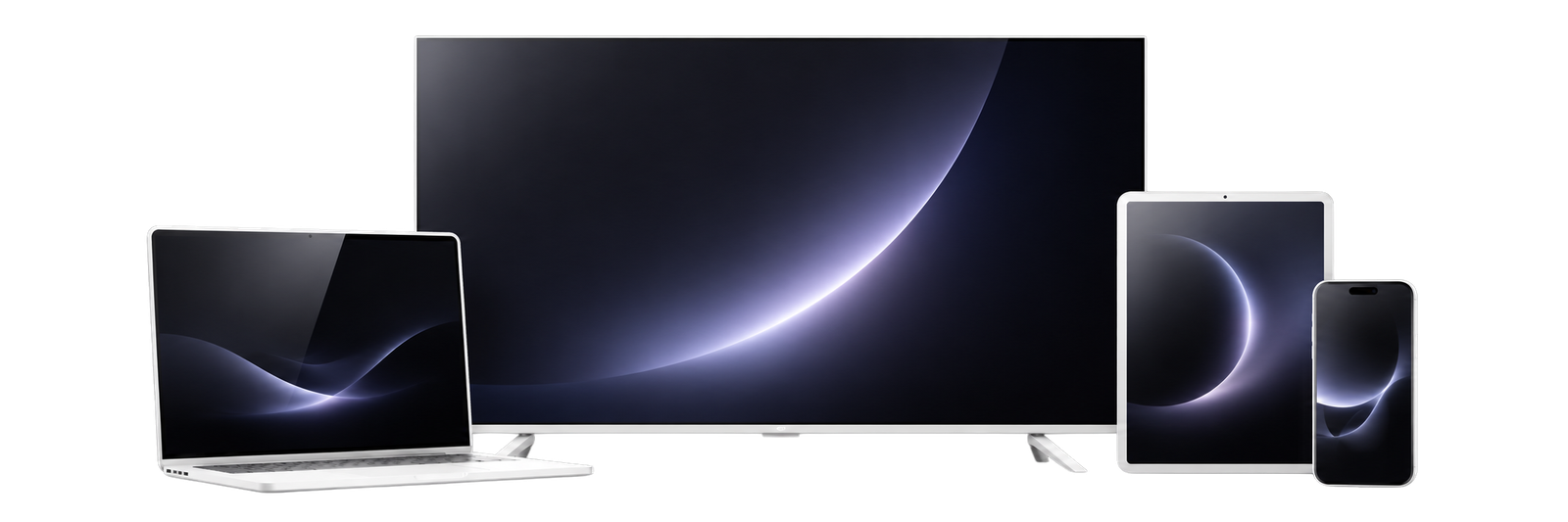 EthernalTV on a smart TV, laptop, tablet, and phone